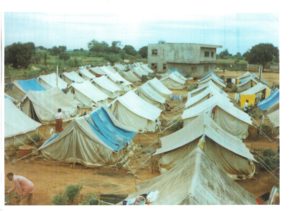 Ogoni Refugee Camp in the Republic of Benin, 1997. Maynooth University Ken Saro-Wiwa Archive.