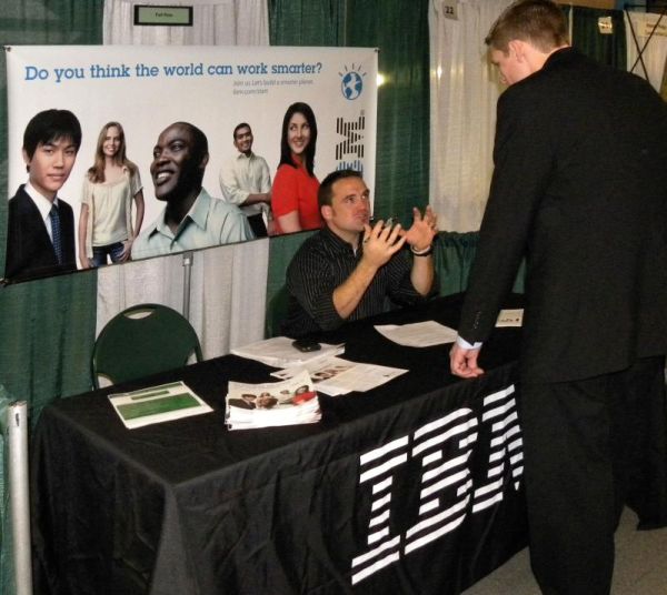 IBM Career Fair Booth
