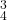 \begin{smallmatrix}3\\4\end{smallmatrix}