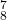 \begin{smallmatrix}7\\8\end{smallmatrix}