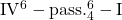 \mathrm{IV^6-pass.^6_4-I}