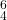 \begin{smallmatrix}6\\4\end{smallmatrix}