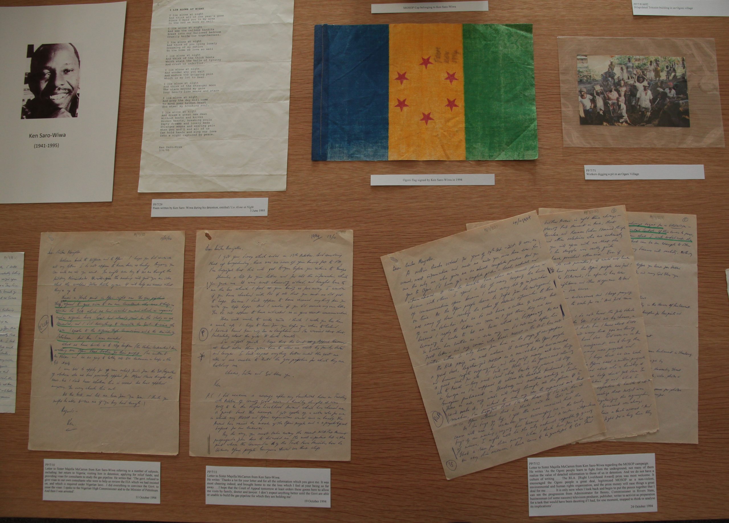 Letters from Ken Saro-Wiwa Archives
