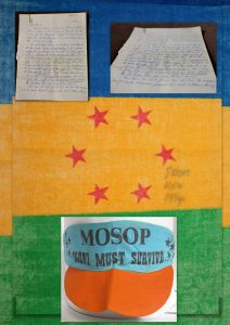 MOSOP cap and flag