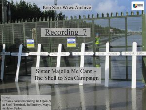 Sister Majella McCann — The Shell to Sea Campaign