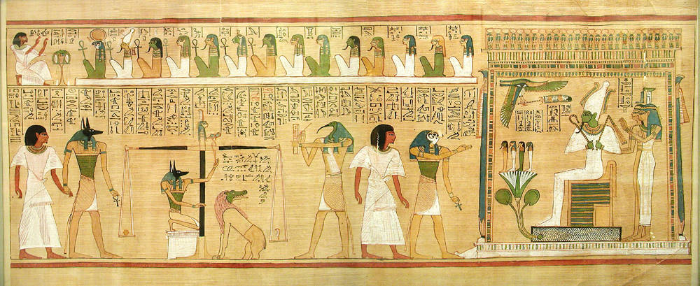 Egyptian painting of Osiris