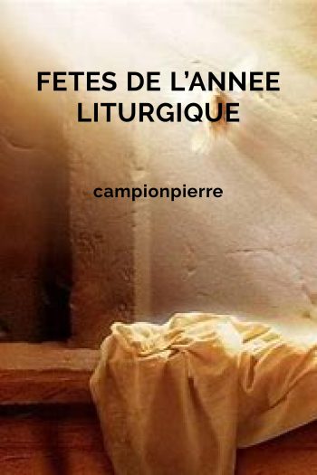 Page couverture de FETES DE L'ANNEE LITURGIQUE