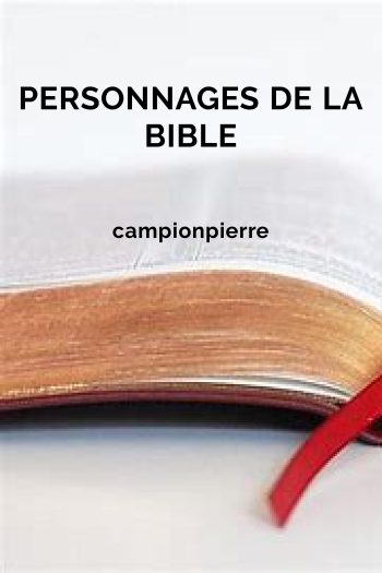 Page couverture de PERSONNAGES DE LA BIBLE