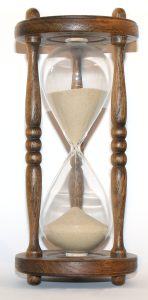 Image of wooden hourglass