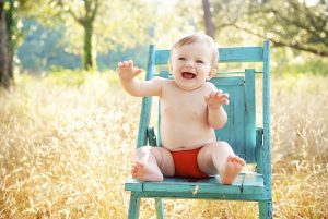 Image of a happy baby