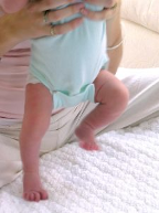 Image of baby stepping