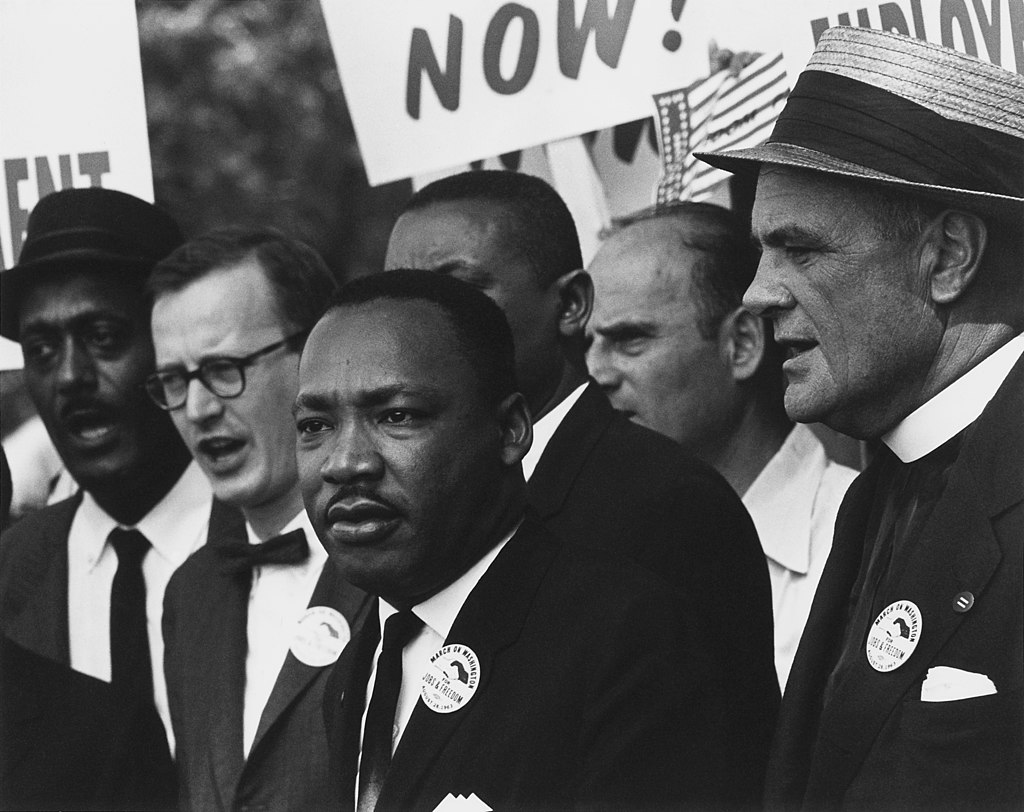 Martin Luther King Jr at the Civil Rights March on Washington in 1963