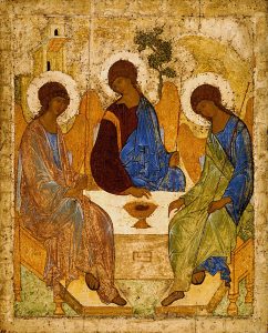 A Russian icon of the Holy Trinity