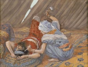 A 19th century painting of Jael killing Sisera