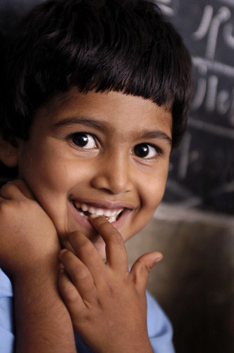 image of an Indian child smiling.