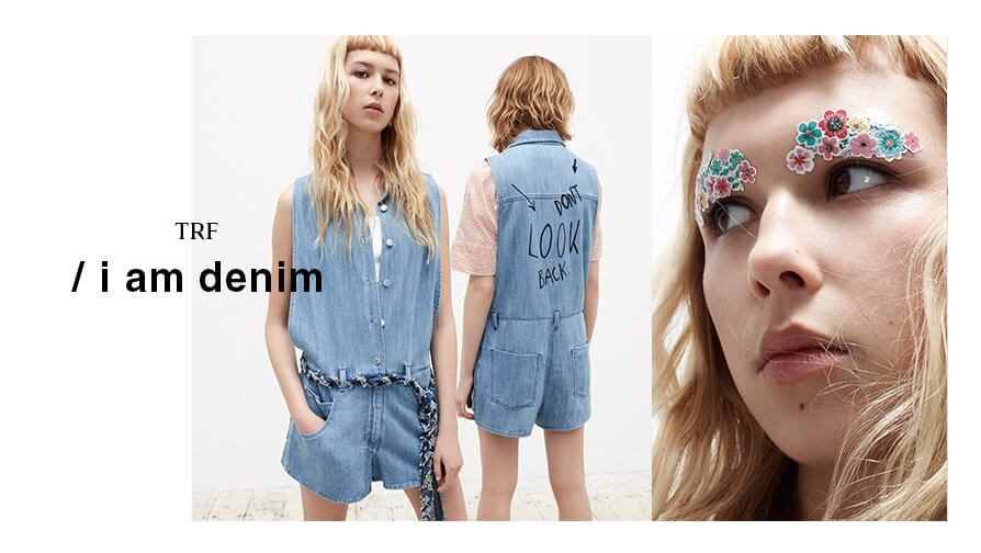 Advertisement for denim clothes