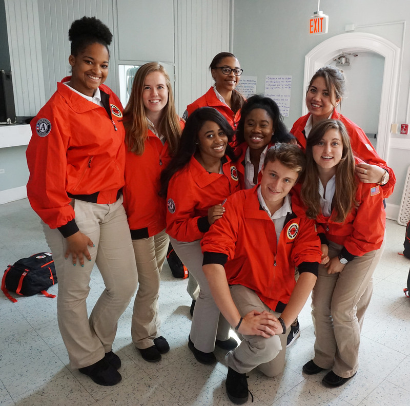 Photo of a group of people dressed in the same uniform