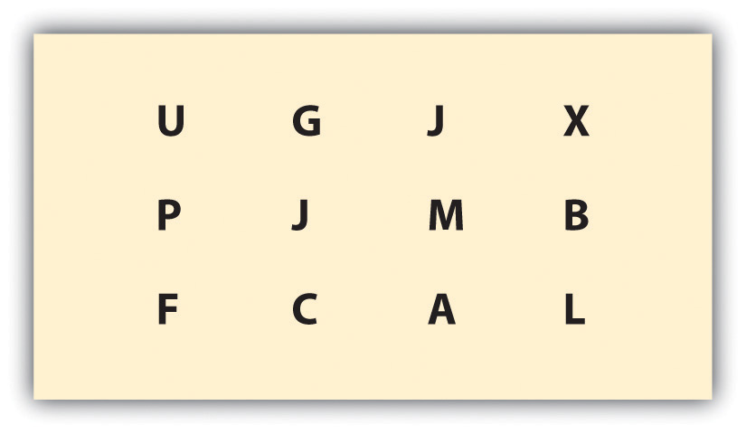 Random letters on a page