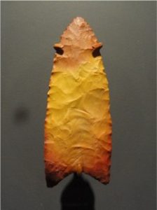 A photograph of a Clovis Point