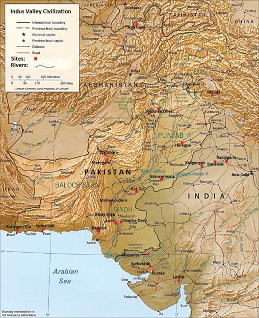 A Map of the Indian Subcontinent