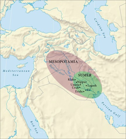 Map of Ancient Mesopotamia