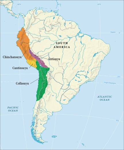 A map of the Inca Empire