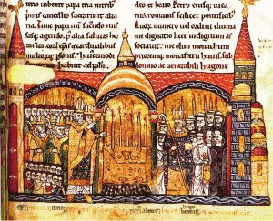 A 12th century image showing the Abbey of Cluny