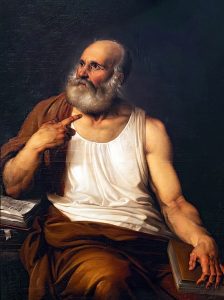 A 19th century painting of Solon the Lawgiver