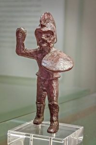 A 6th century Bronze BCE image of a Spartan Warrior