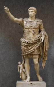 A statue of Caesar Augustus
