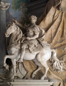 An 18th century sculpture of Charlemagne