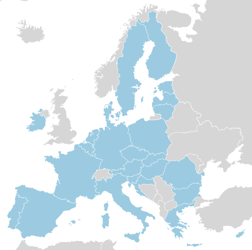 europe map labeled 2022