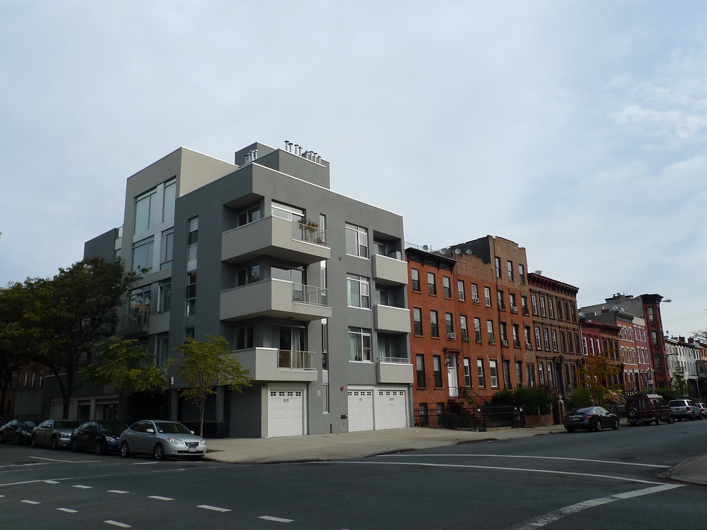 Picture of renovated housing in historic Bedford-Stuyvesant neighborhood of Brooklyn, New York