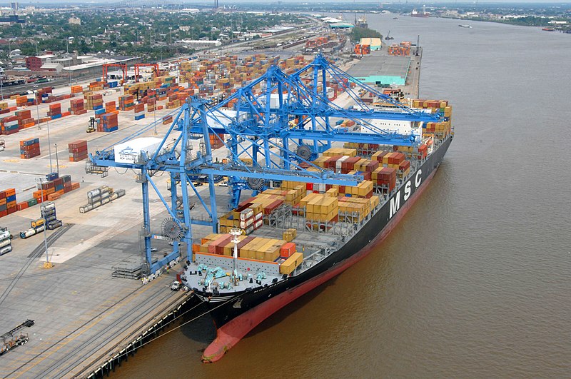 Picture of the MSC Marina docked at Port of New Orleans