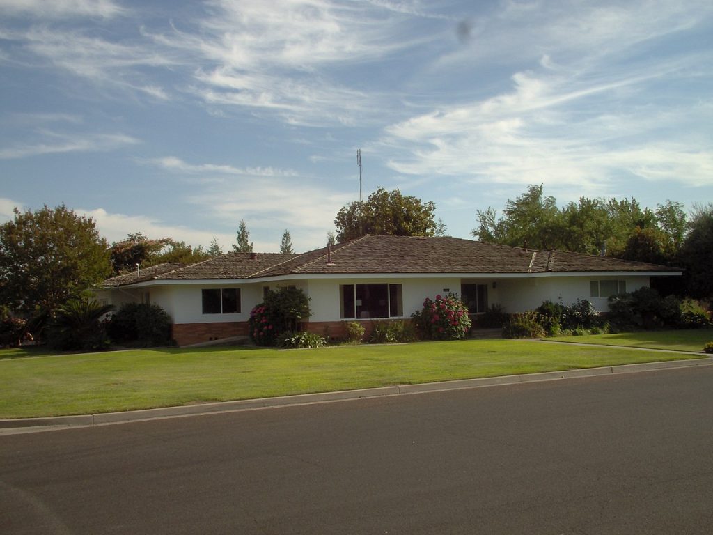 Ranch-style home, with a long, low roofline