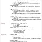 This image shows an example of a skills resume as it should appear on the page. Click the link at the end of the caption for an accessible PDF of this information.