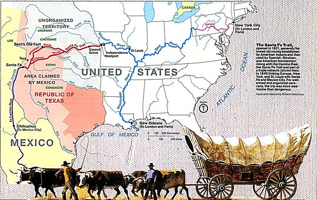 Santa Fe Trail map