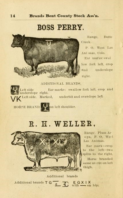 Colorado Brand Book, 1885