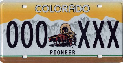 Pioneer License Plate