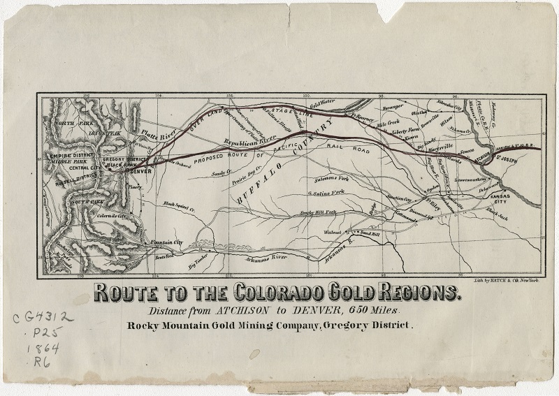 Route to the Colorado Gold Regions