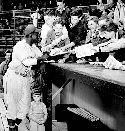Figure 24.9: Jackie Robinson makes it big with the Brooklyn Dodgers