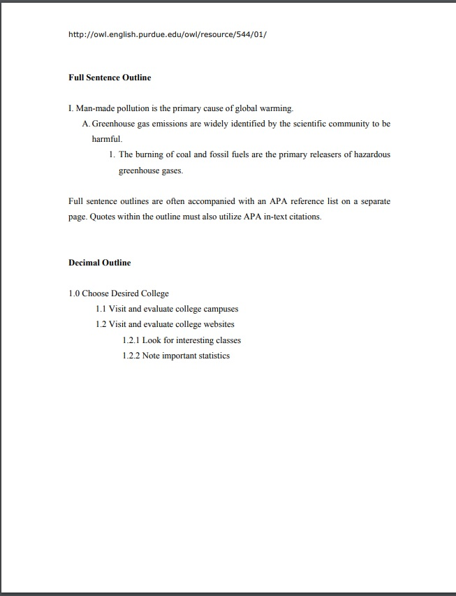 Figure 9.4: Sample MLA Outline (continued)