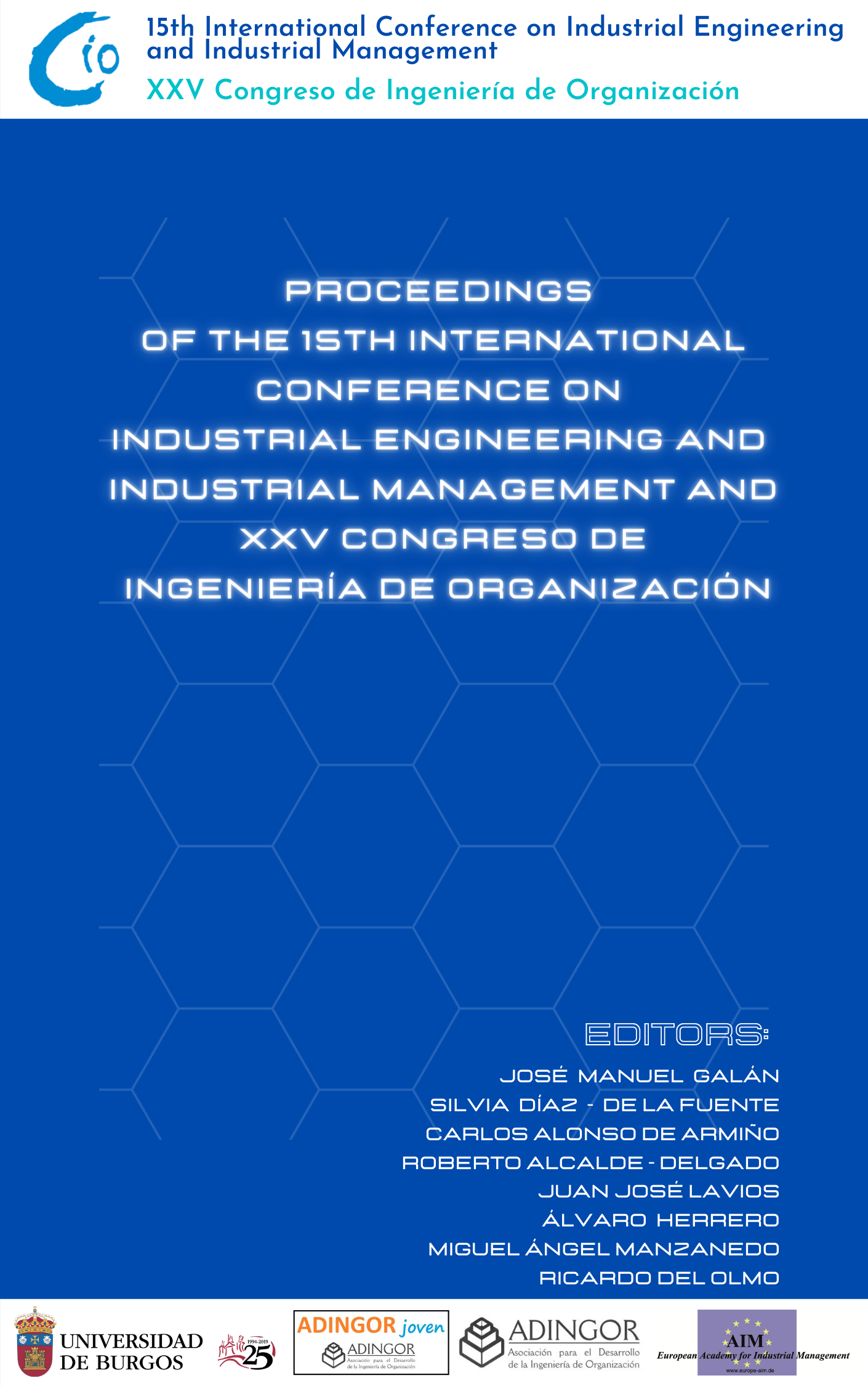 Cover image for Proceedings of the 15th International Conference on Industrial Engineering and Industrial Management and XXV Congreso de Ingeniería de Organización