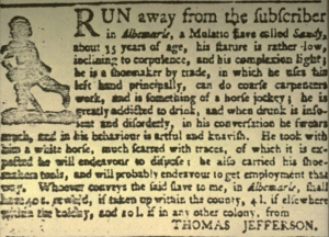 1769 Virginia Gazette Advertisement