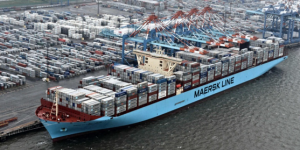 Container shipping company A.P. Moller-Maersk Packed