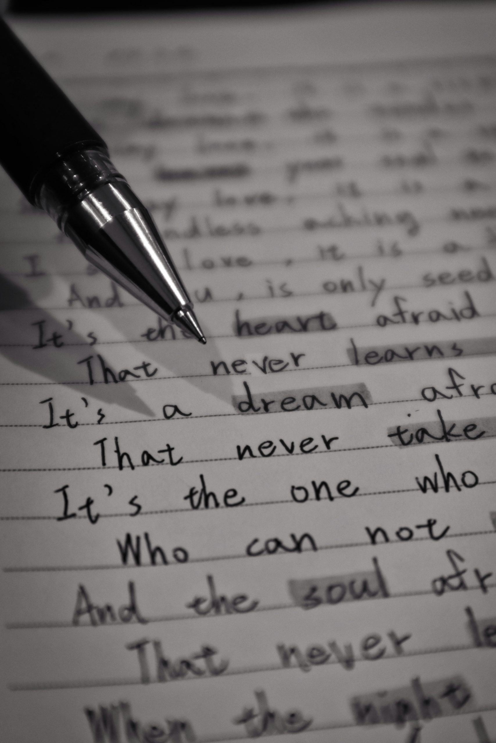 Poem in Journal