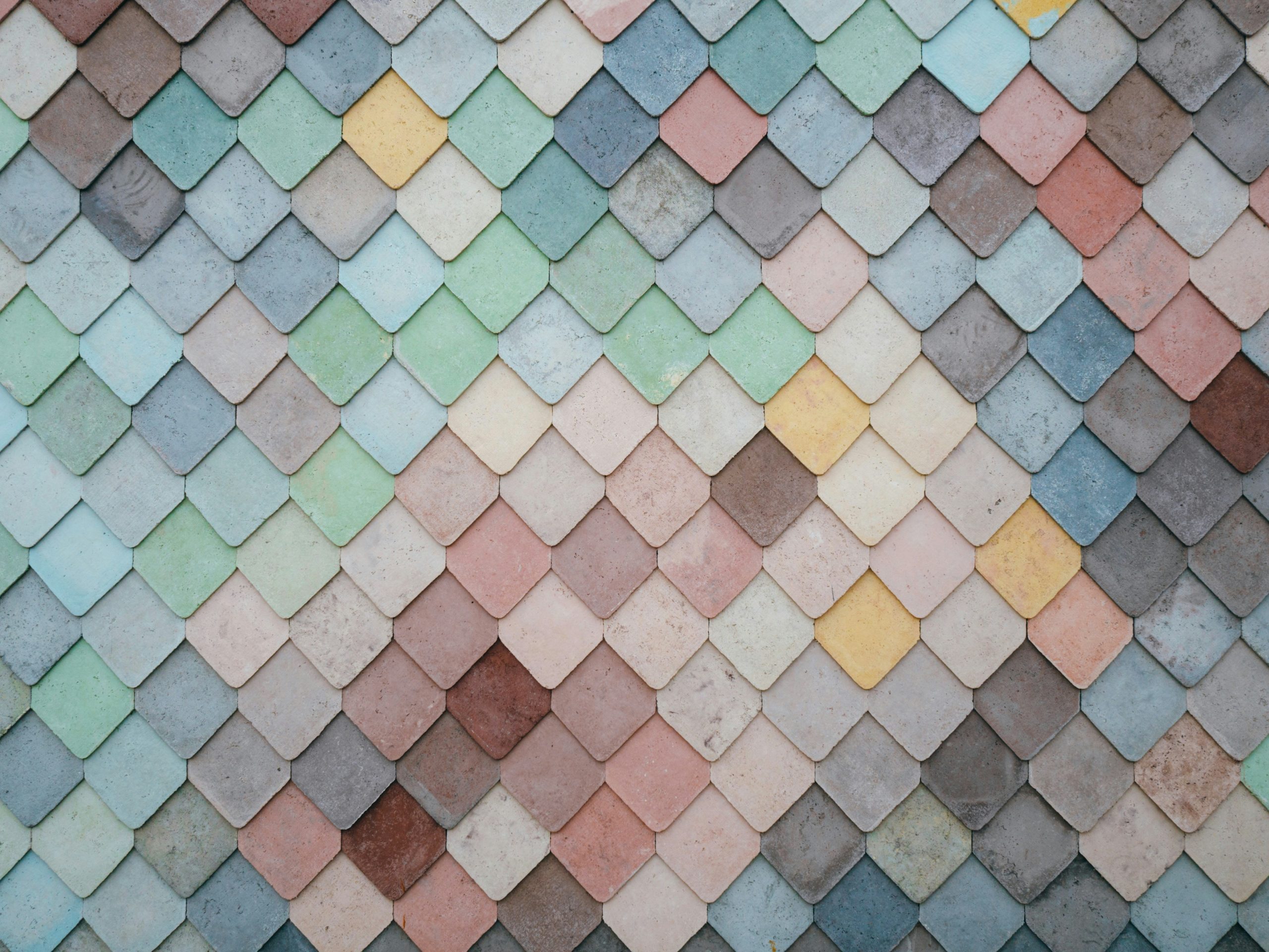 Image shoes a pattern of tiles in alternating colors