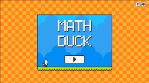 The main page of the website "Math Duck"