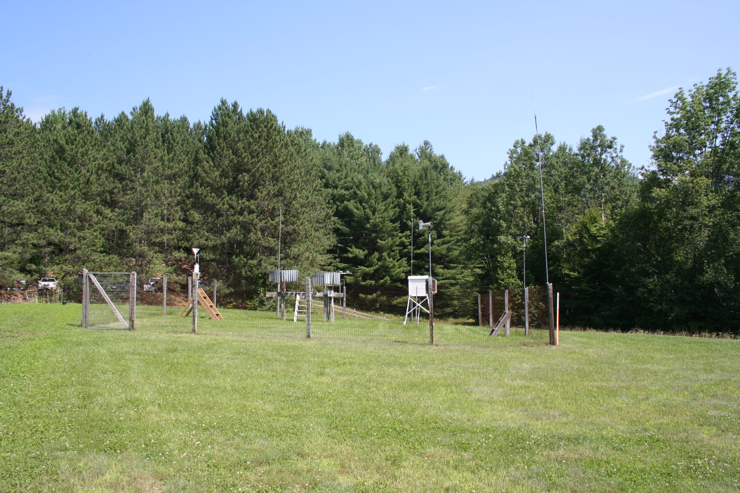 Weather station at the Hubbard Brook U.S. Forest Service Station