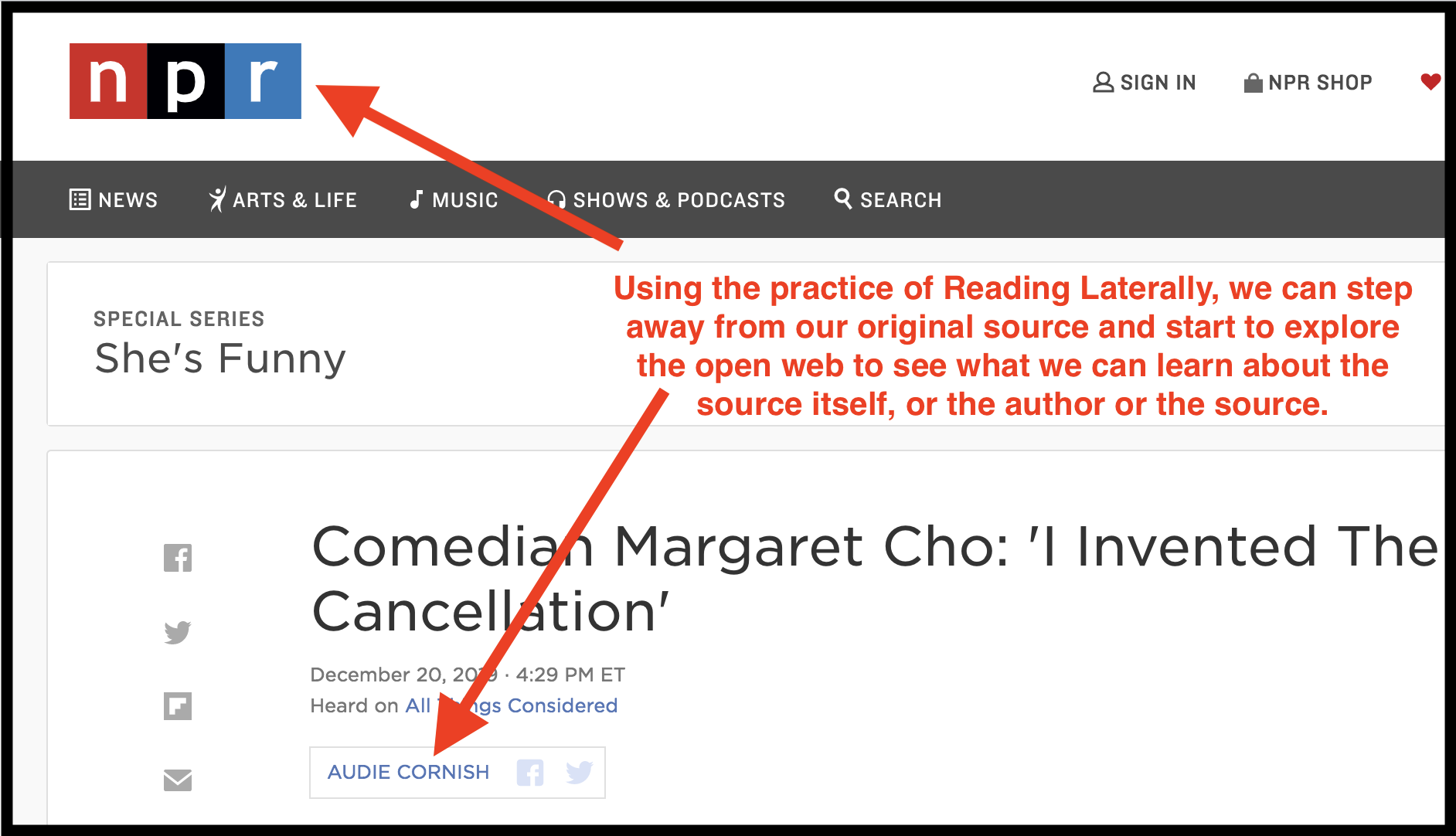 Going Upstream and Lateral Reading College Comp II